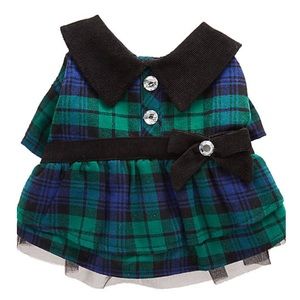 New rhinestone plaid dog dress clothes